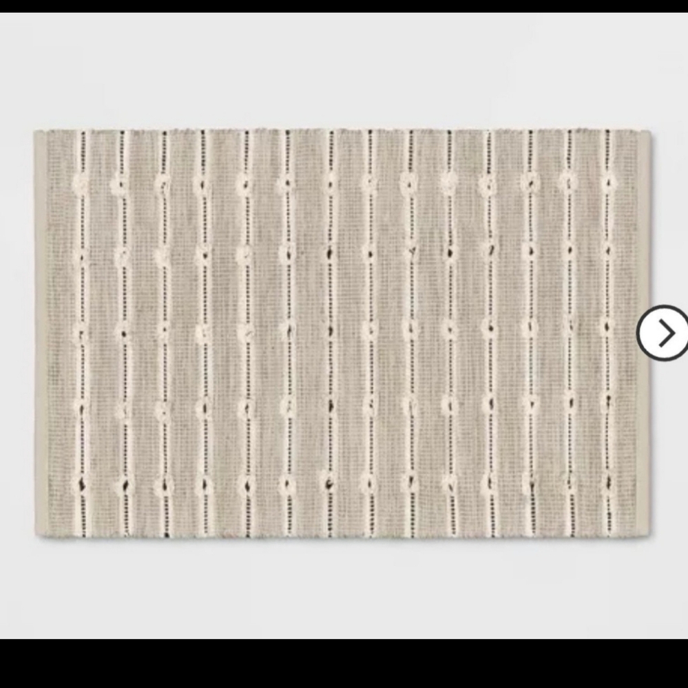 Woven Striped Flatweave Rug Black/Cream - Threshold™